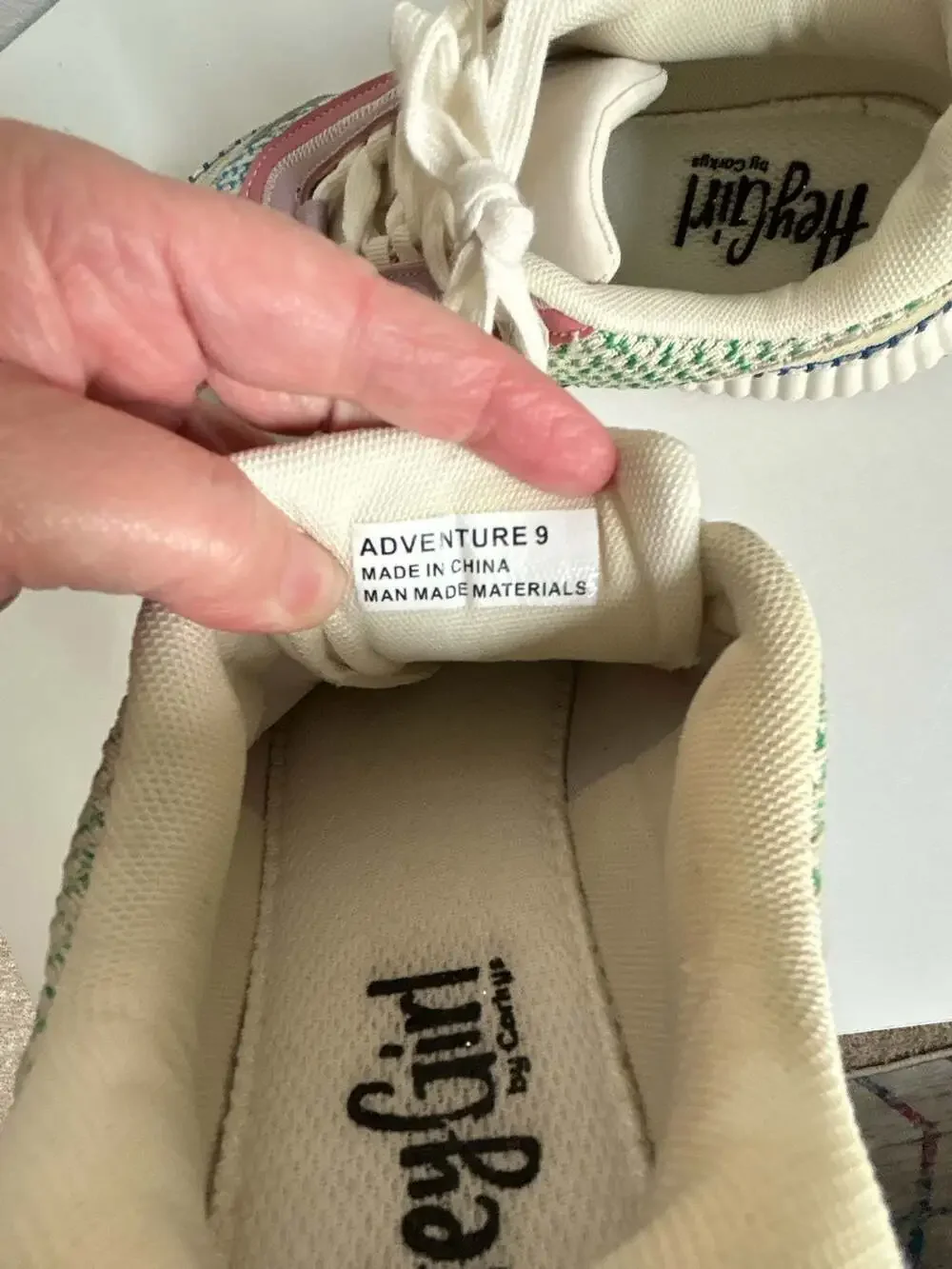 Hey Girl by Corkys Adventure Multi-Color Knit Platform Sneakers-size 9